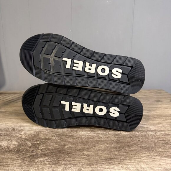 Sorel Waterproof Tan & Black Snow Boots Lightweight Insulated Footwear Sz 6 - Picture 9 of 9